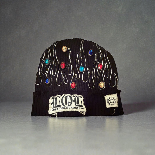 LOL RHINESTONE BEANIE