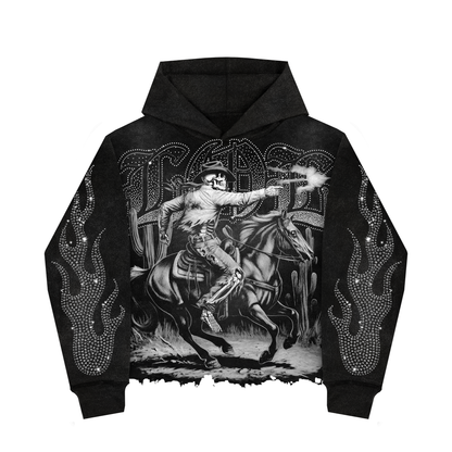 LA COWBOY RHINESTONE HOODIE