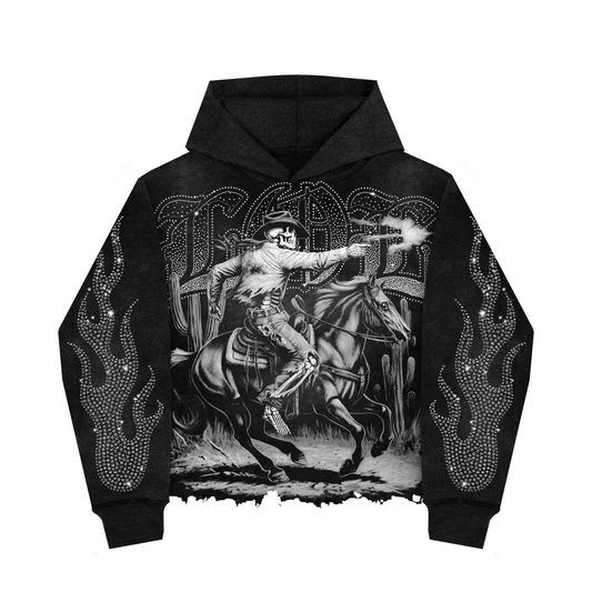 LA COWBOY RHINESTONE HOODIE